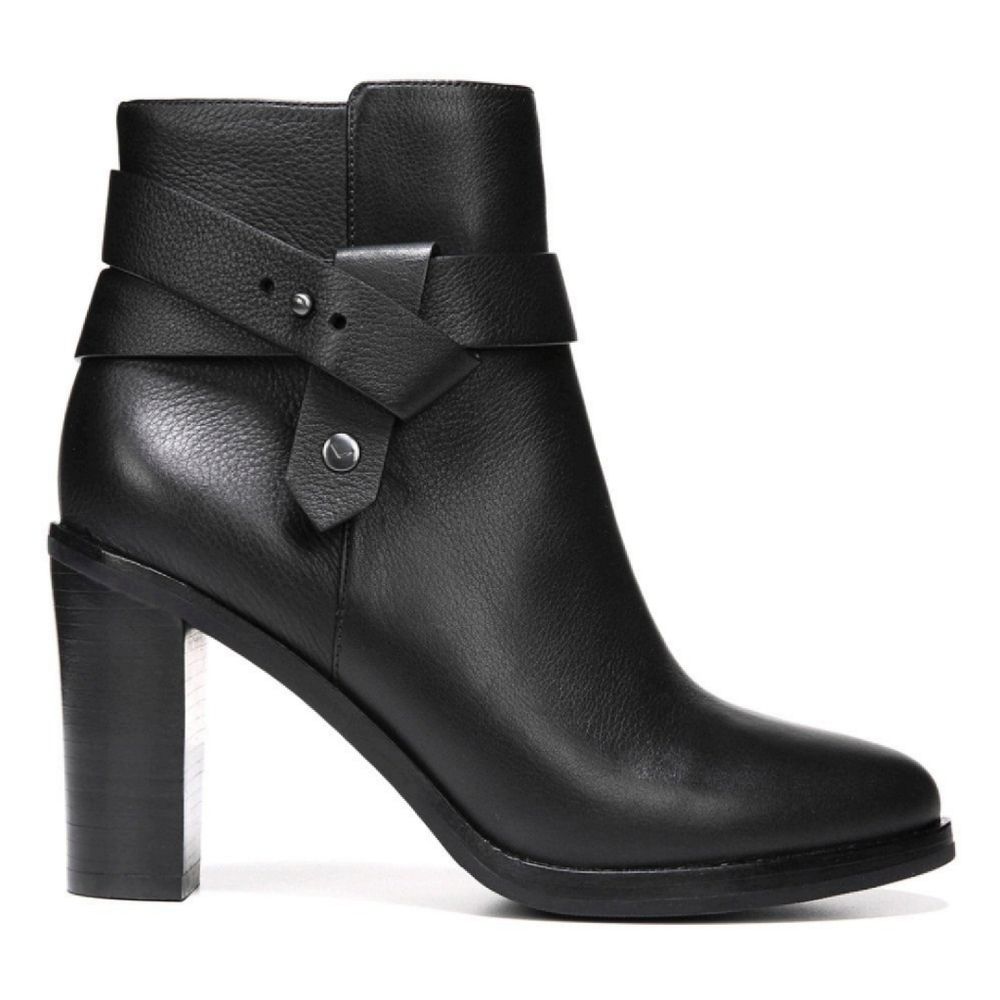 NEW Via Spiga Farrah Leather Ankle Boot Black 9